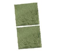 DIKACA Alfombrillas de Musgo Simuladas para Reptiles 2 Piezas 30x30 Cm, Césped Artificial Hidratante, Tapetes Absorbentes y Transpirables para Tortugas y Anfibios, Sustrato Natural