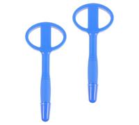 DIKACA Bolígrafo de Goma Flexible Azul Antitragar 2 Unidades, Bolígrafo Portátil para Firmas Seguro en Cárceles, Instrumento de Escritura Multifunción para Entrevistas y