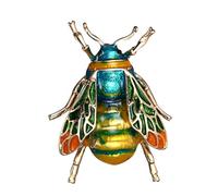 DIKACA Broche de Aleación Diseño de Abeja Creativa Pin de Solapa de Dibujos Animados Pequeño Accesorio Decorativo para Suéter Bufanda y Ropa Obsequio Original para Mujeres y Niñas