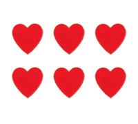 DIKACA Broche de Corazón Rojo Chapado en Oro 6 Unidades para Bodas y Aniversarios Alfileres Decorativos para Mujer Accesorio Elegante para San Valentín y Fiestas