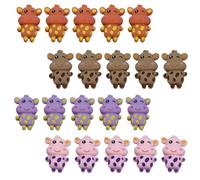 DIKACA Broches para Vestidos de Plástico Cabezas Decorativas Animales, Modelo de Juguete Diy, Accesorios Creativos para Ropa y Manualidades Color Aleatorio