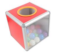 DIKACA Caja Cúbica Transparente para con Bolas Caja Organizadora Multifunción para Sorteos Eventos y Reuniones Empresariales Color