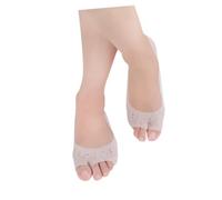 Dikaca - Calcetines de barco para mujer abierta, punta invisible, antideslizantes, transpirables e hidratantes, protectores de pie invisible para mocasines y zapatillas