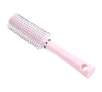 DIKACA Cepillo Redondo Cabello Rosa de Abs para Peinar y Dar Volumen, Diseño Antiencrespamiento Adecuado para Mujeres y Uso Diario Hogar