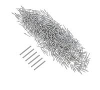 DIKACA Clavos Roscados de Doble Cabeza para Zócalos 600 Unidades Acero Carbono Resistentes Clavo Invisible para Instalación sin Costuras con 6 Fundas para Molduras y Paneles Acústicos