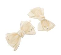DIKACA Clips para Zapatos Lazo Desmontable de Gemas de Imitación Par de Adornos para Zapatos de Boda y Fiesta Accesorios Decorativos Ligeros para Tacones y Sandalias