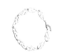 DIKACA Collar de Hip Hop para Hombre Diseño de Llama en Aleación Plata, Accesorio de Moda Elegante y Estilizado para Fiesta de Despedida de Soltero