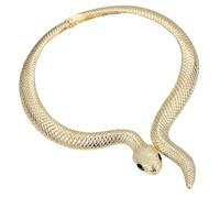 DIKACA Collar de Serpiente Vintage Dorado para Mujer Diseño Exagerado Estilo Egipcio Accesorio para Fiestas y Disfraces de Halloween Pulsera de Moda y Llamativa