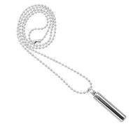 DIKACA Collar de Urna de Cremación en Acero Inoxidable Colgante Cilíndrico Que Se Puede Abrir, Diseño Simple y Elegante, Obsequio para Personas Que Han Perdido a Sus Padres