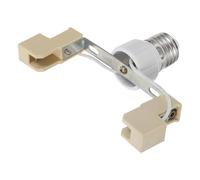 DIKACA Convertidor de Base de Bombilla E27 a R7s 118mm, Adaptador Portalámparas Cerámico Resistente al Calor para Lámparas Halógenas, Compatible Iluminación Doméstica E Industrial