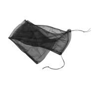 DIKACA Cubierta para Jaula de Pájaros XL de Nailon Negro Cordón Ajustable, Malla Protectora Transpirable Anti Polvo y Recolector de Semillas para Loros y Periquitos, Accesorios