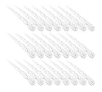 DIKACA Cubiertas para Bombillas LED de 5 MM 50 Piezas Carámbano Transparente de 4 Pulgadas Resistentes Intemperie para Decoración de Luces Colgantes Fiestas Bodas y Exteriores