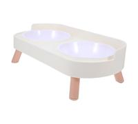 DIKACA Cuenco Elevado para Gatos y Perros Pequeños con Soporte Antideslizante Diseño Antivuelco Plato Desmontable para Comida y Agua Comedero Ergonómico para Cachorros y Gatos Color