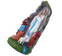 DIKACA Estatua Virgen María de Resina Decorativa para Escritorio y Altar Escultura Religiosa Católica y Ligera para Hogar Oficina y Iglesia Adorno Interior con Apariencia Vívida y