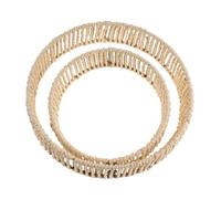 DIKACA Handwoven Paper Rope Lampshade Ceiling Light Fixture Cover Protective Bulb Guard Space-saving Pendant Shade For Kitchen And Hallway Rustic Decorative Ceiling Lamp