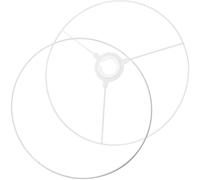 DIKACA Juego de 2 Marcos de Pantalla de Lámpara de Metal de 30 CM Soporte de Anillo para Pantalla DIY Accesorio para Lámparas de Mesa y Pie Resistente Decoloración Uso Versátil en