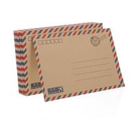 DIKACA Juego de 48 Sobres Vintage para Correo Aéreo Papel de Papelería y Bordes Decorativos, Superficie Lisa para Escribir Cartas y Tarjetas de Agradecimiento