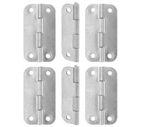 DIKACA Juego de 6 Bisagras de Acero Inoxidable para Refrigerador Repuestos Compactos 60X32X12 MM Compatibles Congeladores Kit de Bisagras Duraderas para Puertas de Frigorífico