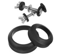 DIKACA Juego de Tornillos y Junta para Tanque de Inodoro Repuestos Resistentes Corrosión y Desgaste Incluye Tornillos para Asiento y Tanque Compatible Inodoros Estándar Accesorios