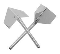 DIKACA Lijadora de Esquinas para Paneles de Yeso de Acero Inoxidable Juego de 2 Llanas para Ángulo Interior y Exterior Herramienta Manual para Cemento y Enyesado Paredes Interiores y