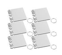 DIKACA Llaveros para Sublimación 6 Piezas Mdf 70x50x3 Mm 15 G para Temporada Graduación 2026 Decoración DIY Obsequio Universitarios y Escuela Primaria