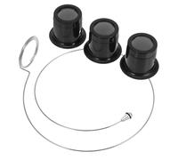DIKACA Lupa Clip para Relojero, Lente de Vidrio 5X 10x 15x, 4 Piezas, Herramienta Multifuncional para Reparación de Relojes, Joyería y Manualidades de Precisión