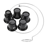 DIKACA Lupa de Relojero con Clip, 3X 5X 10x 15x 20x, 1 Set