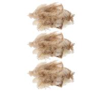 DIKACA Material de Anidación para Aves Silvestres 3 Bolsas de 20 G, Fibras Naturales para Nidos de Periquitos y Pinzones, Lecho para Jaulas Que Promueve Ventilación y Salud en Mascotas