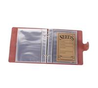 DIKACA Organizador de Semillas con Funda de Cuero Sintético Transparentes y Sobres para Almacenamiento y Transporte de Semillas Jardín