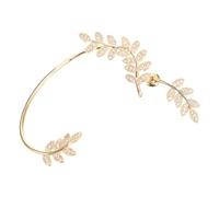 DIKACA Pendiente Ear Cuff de Metal Forma Circonita Diseño Reutilizable y Ligero para Mujer Joyería Sostenible para Uso Diario