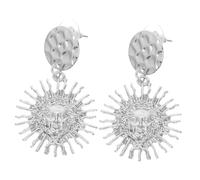 DIKACA Pendientes Colgantes Sol Boho Vintage para Mujer Pendientes Redondos Retro con Aro de Aleación Joyería Ligera y Estilo Bohemio para Fiestas y Uso Diario