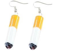 DIKACA Pendientes Divertidos de Colgante con Diseño de Colilla de Ligero Aleación Hipoalergénico para Mujer y Niña Accesorio Original para Fiesta y Uso Diario
