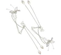 DIKACA Pendientes Ear Cuff para Mujer sin Perforación con Perlas y Decorativas Ligeros y Duraderos Clip Elegante para Fiestas Bodas y Uso Diario