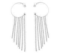 DIKACA Pendientes Largos Borlas Para Mujer Adorno De Orejas Decoración De Gemas Brillantes Colgante Elegante Para Fiesta o Evento