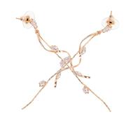 DIKACA Pendientes Largos de Borla para Boda Pendientes Colgantes Brillantes con Diseño Lineal Accesorios Livianos y Elegantes para Fiesta Formal