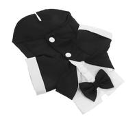 DIKACA Pet Festival Dress Formal Dog Shirt Puppy Clothes with Bow Tie Small Dog Wedding Birthday Costume For Halloween Christmas Party