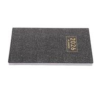 DIKACA Planificador 2026 A6 Tapa de PU Negra Holográfica Cuaderno Diario y Semanal de Bolsillo Organizador Mensual y Libro de Planificación de Viajes para Trabajo y Presupuesto