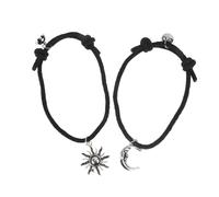 DIKACA Pulsera Ajustable de Cuerda Trenzada con Imán para Parejas Diseño Creativo para Relaciones Cómodo y Resistente para Novios y Novias
