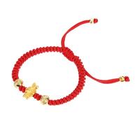 DIKACA Pulsera Roja de Cuerda Trenzada con Dije de Conejo para Año Chino Brazalete del Chino de Fortuna y para Mujeres y Hombres