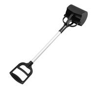 DIKACA Recogedor de Excrementos de Mascotas Mango Largo Pinza para Excrementos de Perros y Gatos Herramienta Ligera y Portátil para Limpieza de Desechos 1 Unidad Negra Color Aleatorio