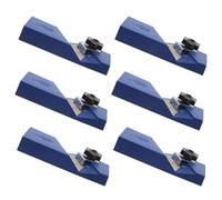 DIKACA Recortadora de Cantos Manual 45° para Carpintería y Placas de Yeso, 6 Piezas, Azul, Herramienta Portátil de Biselado para Paneles Acústicos y Madera, Cepillo de Chaflán