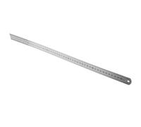 DIKACA Regla de Acero Inoxidable 500 Mm X 0,7 Mm Gruesa, Doble Cara con Escala Métrica E Imperial, Herramienta de Medición Precisa para Dibujo, Oficina y Suministros Escolares