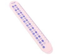 DIKACA Regla de Aprendizaje Matemático para Regla Deslizante para y Resta Herramienta Resistente para Desarrollo Aritmético Casa y Jardín de Infancia Color Rosa