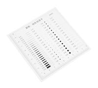 DIKACA Regla de Detección de Fallas Transparente de Plástico 0,1 Mm de Grosor para Inspección Industrial, Medidor de Grietas de Alta Precisión para Medición de Defectos y Rayones