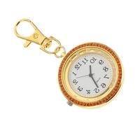 DIKACA Reloj de Bolsillo Colgante con Llave Diseño Elegante con Cristales Portátil para Médicos y Enfermeros para Hombres Mujeres