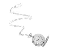 DIKACA Reloj de Bolsillo Mecánico Vintage con Cadena para Hombre y Mujer Diseño Clásico Grabado Preciso Tapa Abatible Protectora para Ocasiones Formales y Casuales