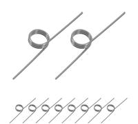 DIKACA Resorte de Torsión Metálico de Repuesto para Tapa de Cubo de Basura, Pequeño, 3 Vueltas, 10 Piezas, Resistente al Desgaste, Compatible Contenedores de Basura Domésticos