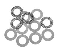 DIKACA Rodamientos de Rodillos de Agujas Axiales Planos con Arandelas de Empuje, 4 Piezas, Acero para Cojinetes, Alta Capacidad de Carga, Cojinete Miniatura para Maquinaria