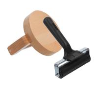 DIKACA Rodillo de Impresión Manual de Madera con Mango Ergonómico y Plancha de Presión para Scrapbooking y Grabado Artístico en Bloque, Herramienta Creativa para Manualidades Escolares