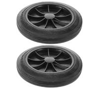 DIKACA Ruedas de Repuesto para 100l/120l, 2 Piezas, Accesorio Reforzado para Botes Exteriores, Resistentes a Todo Clima, Maniobrabilidad Suave para Uso Industrial